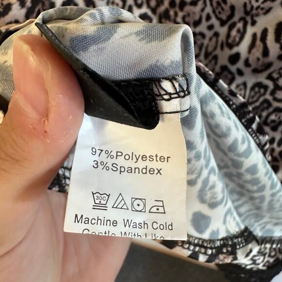 Woman leopard print lace camisole size large - Picture 6 of 6